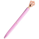 Crown Band Diamond Metal Ballpoint Pen Scepter Metal Pen - Minihomy