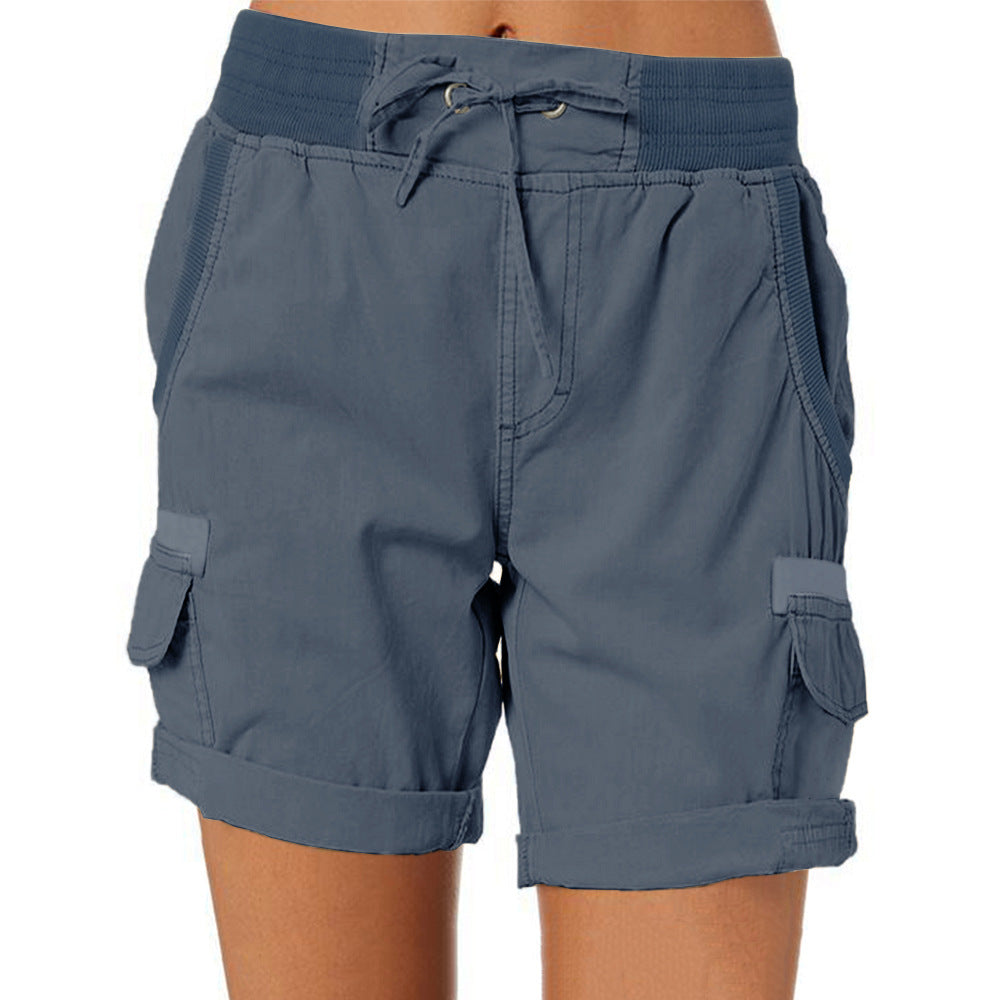 Women's High Waist Cargo Shorts: Casual & Comfortable