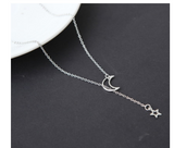 Simple Moon Star Clavicle Chain Short Necklace