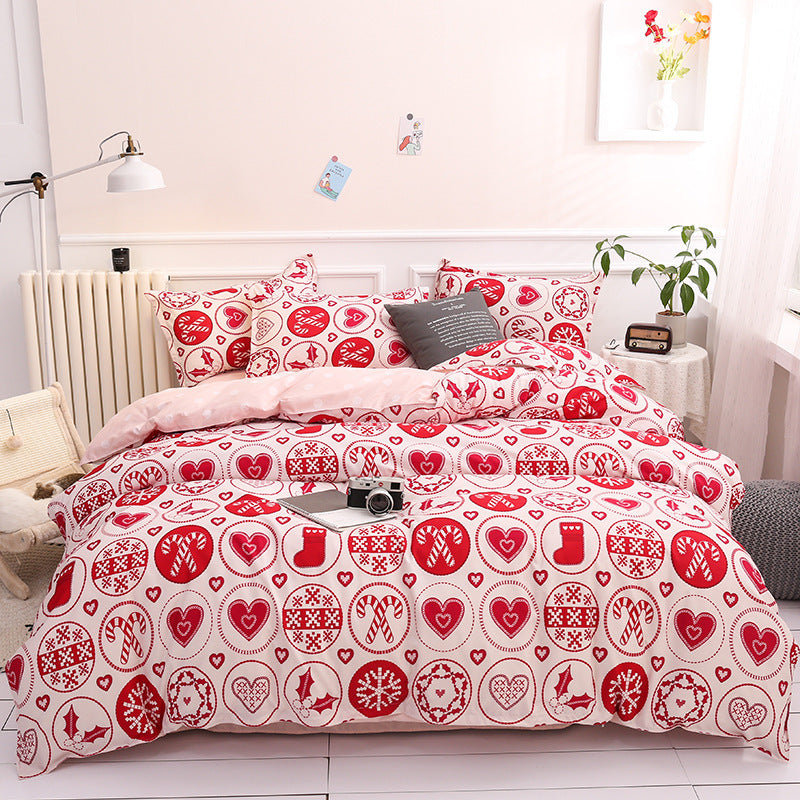 Four piece bed sheet set