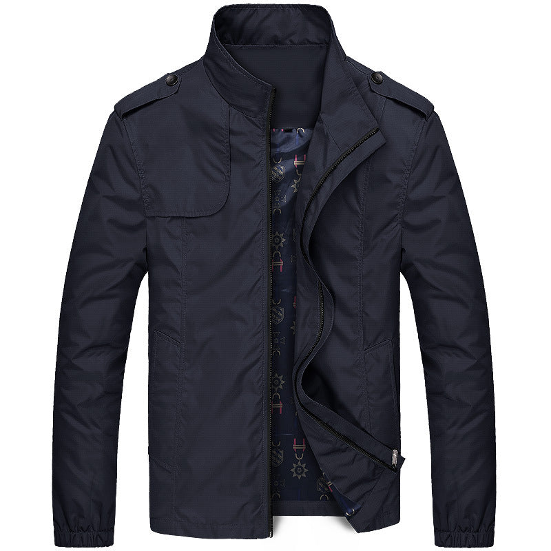 Men's Casual Solid Color Slim Jacket