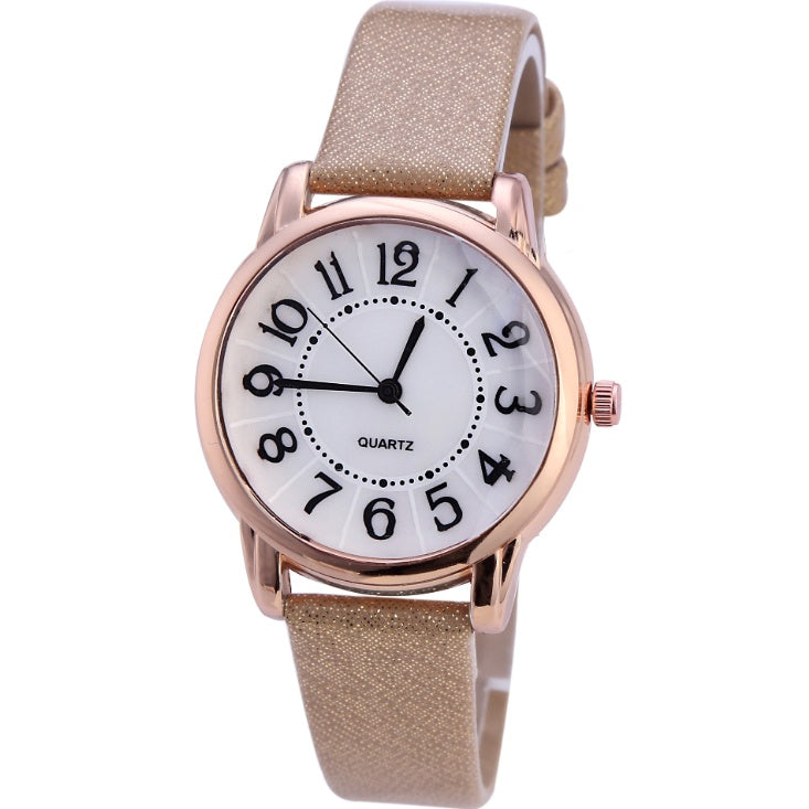 Women Simple Dial Wristwatches Casual Fashion Luxury Leather Strap Quartz Watches Clock Relogio Feminino
