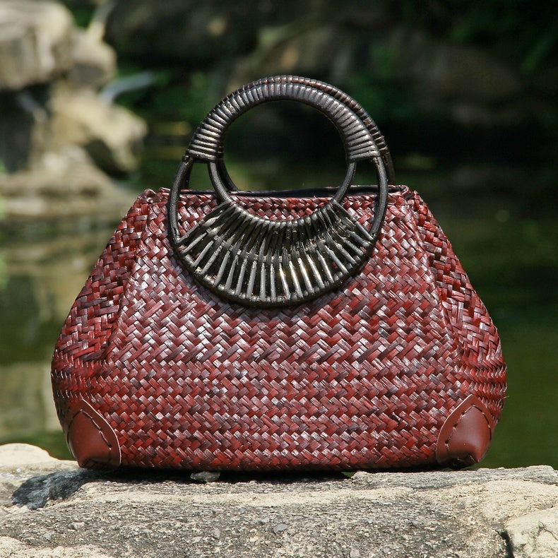 Straw bag women handbag