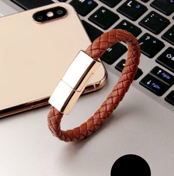 Bracelet Charger USB Charging Cable - Wearable Data Cable for iPhone 14, 13 Max, and Android Devices - Minihomy