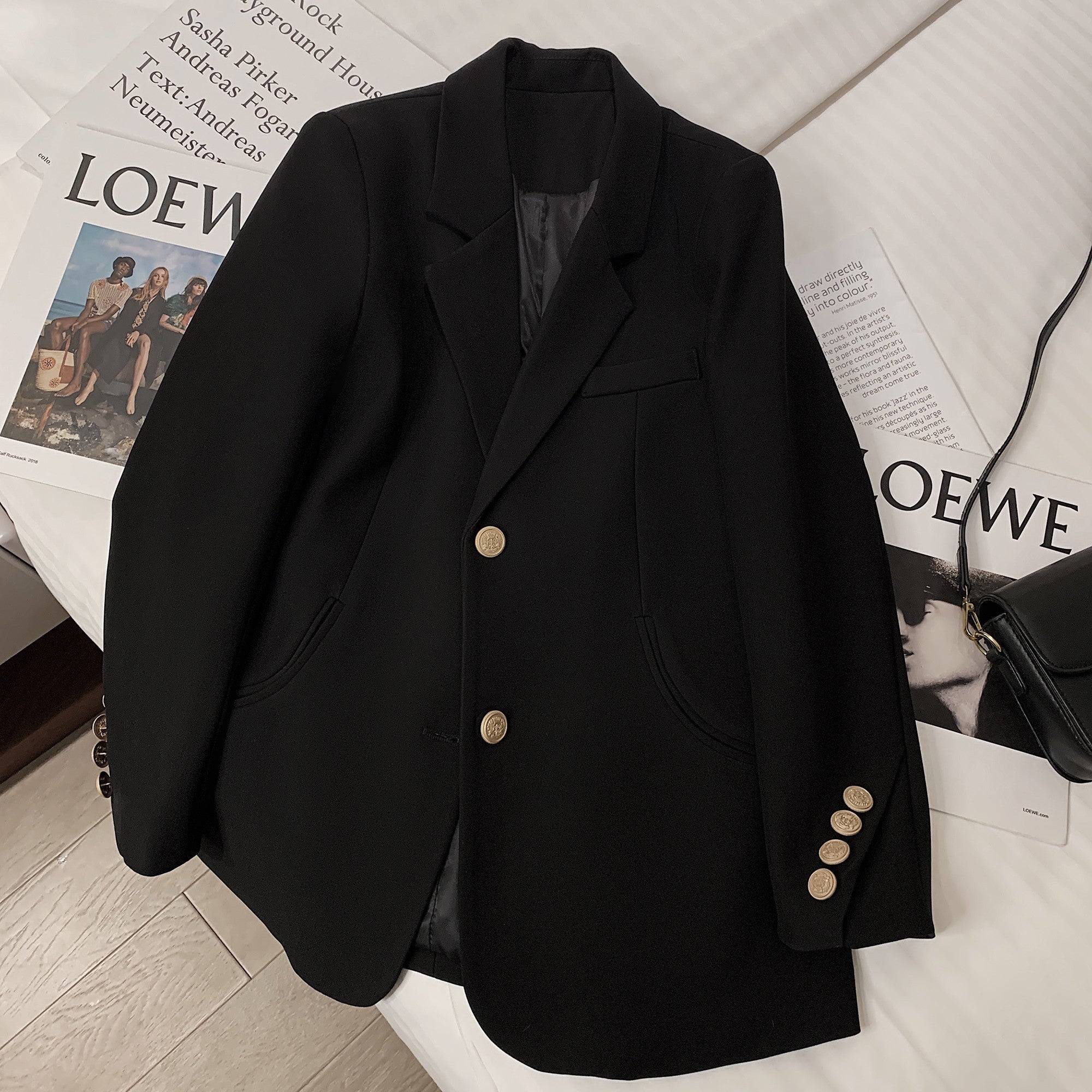 Women's Casual Long Sleeved Suit Jacket Blazer