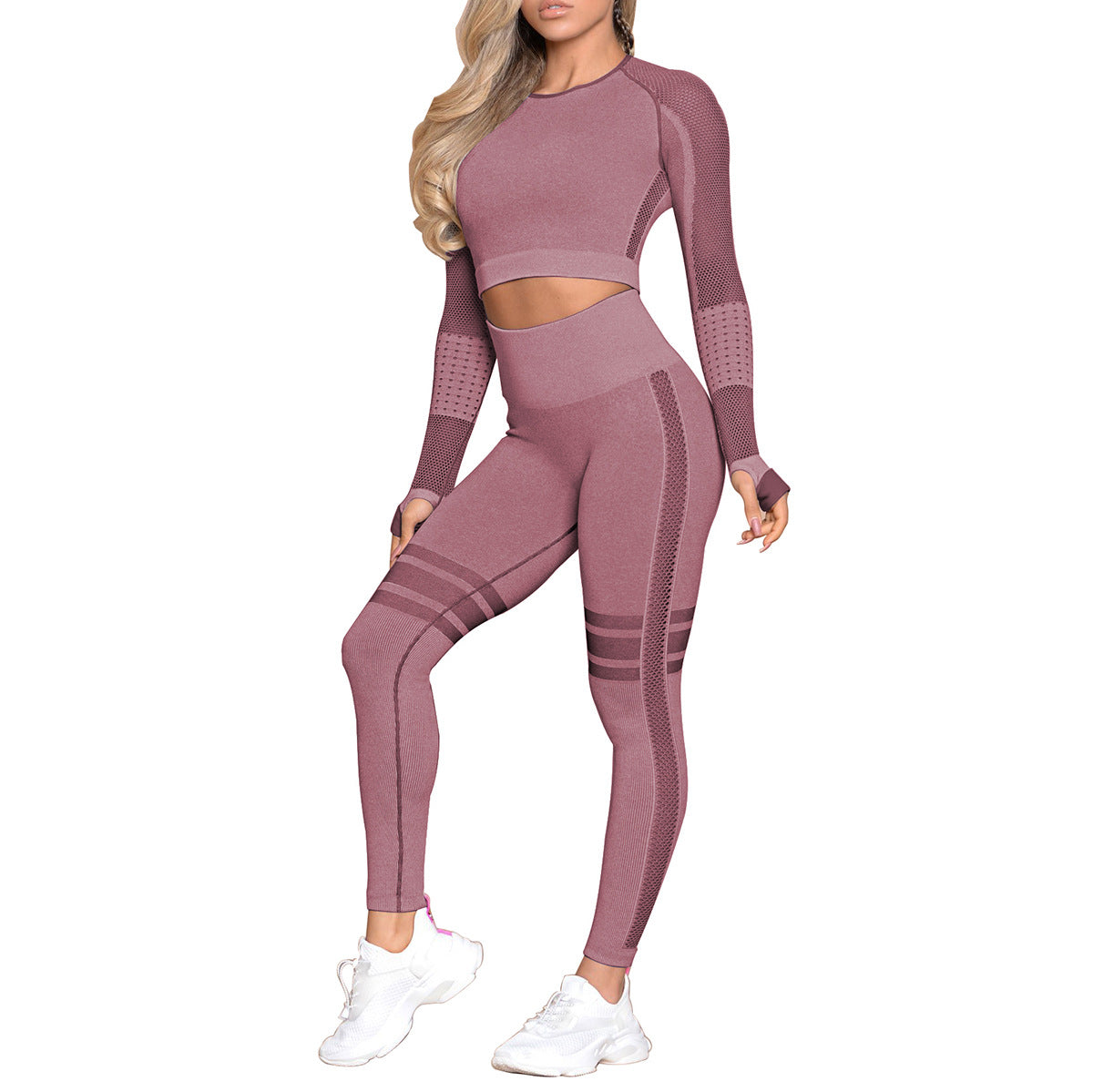 Crop Top Seamless Yoga sets - Minihomy