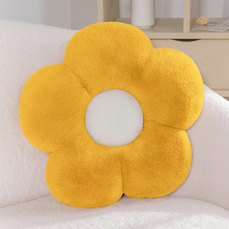 Color Flower Pillow Sun Flower Plush Cushion