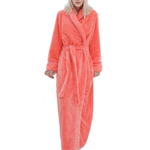 Winter Sleep Bath Robe Women Men Warm Fleece Robes