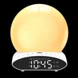 Wake-up Light Can Simulate Sunrise Sunset Time Projection Night Light Music Alarm Clock