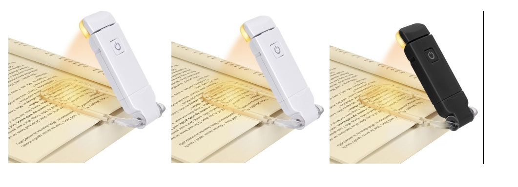 USB Rechargeable Book Light: Adjustable Brightness, Eye Protection, Clip-On Bookmark Reading Lamp