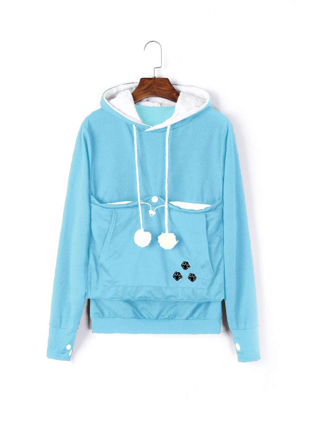 Cute Hoodies Pullover Sweatshirts With Pet Pocket for Winter Women - Minihomy