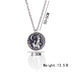 Cute Moon Rabbit Grass Antique Silver Pendant Necklace - Minihomy