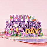 3D Flower Bouquet Cards Gifts Anniversary Pop-Up Mom Floral Bouquet Wife Greeting Cards Mothers Day