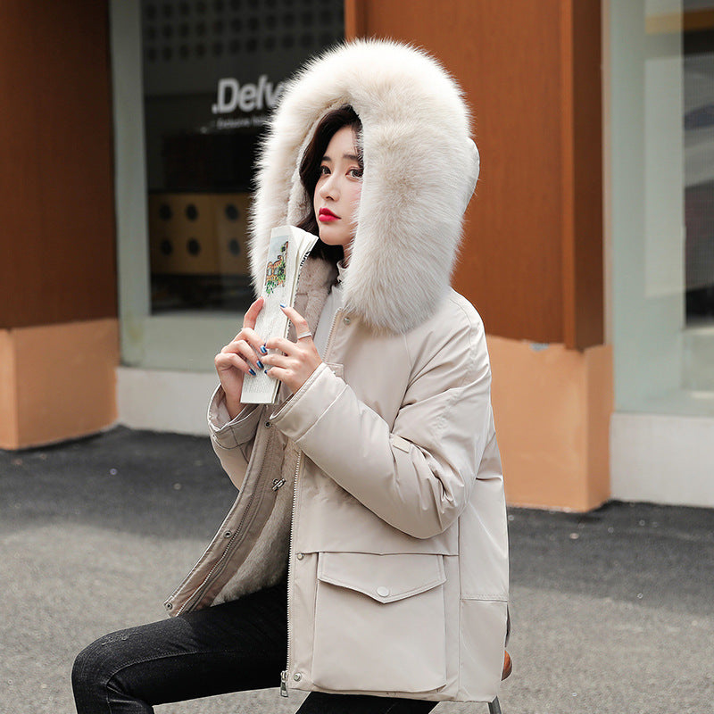 Pie Overcoming Women's Plus Size Women's Autumn And Winter Fur Jacket Women