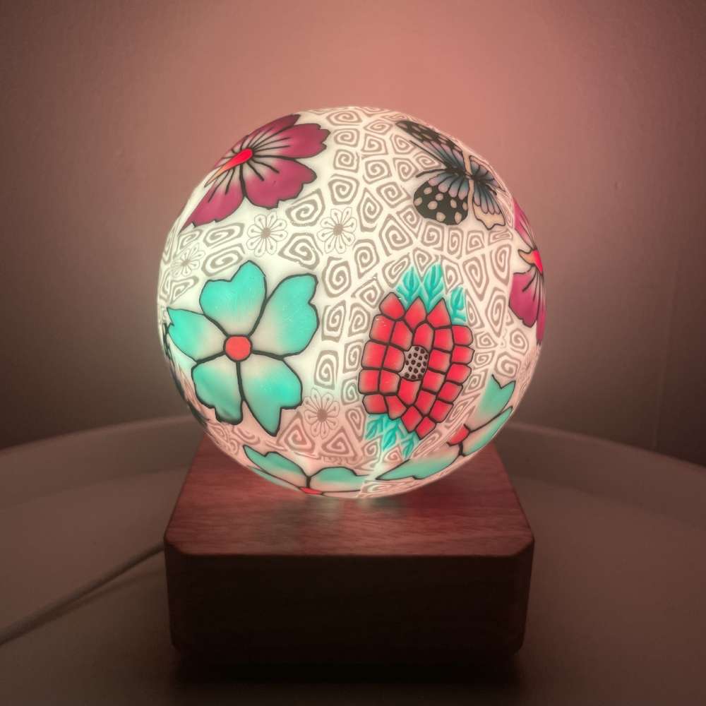 Colorful Dimming Glass Ball Lamp with USB Plug-In - Decorative Night Light - Minihomy