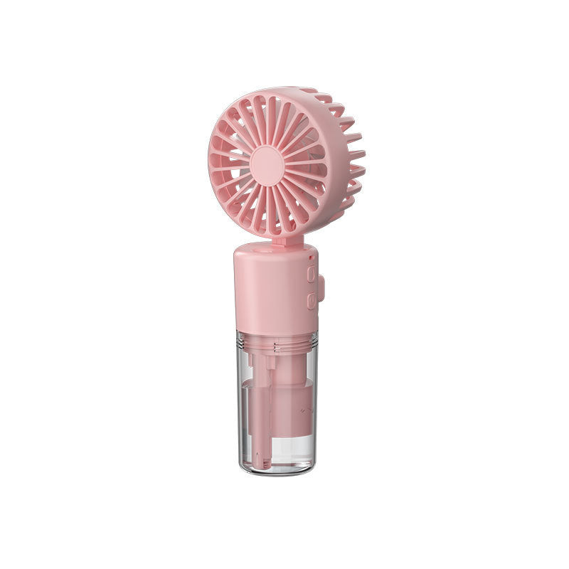 Portable Handheld Spray Fan: 4-Speed Misting Fan for Summer Cooling & Outdoor Use (USB Rechargeable) - Minihomy