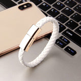 Bracelet Charger USB Charging Cable - Wearable Data Cable for iPhone 14, 13 Max, and Android Devices