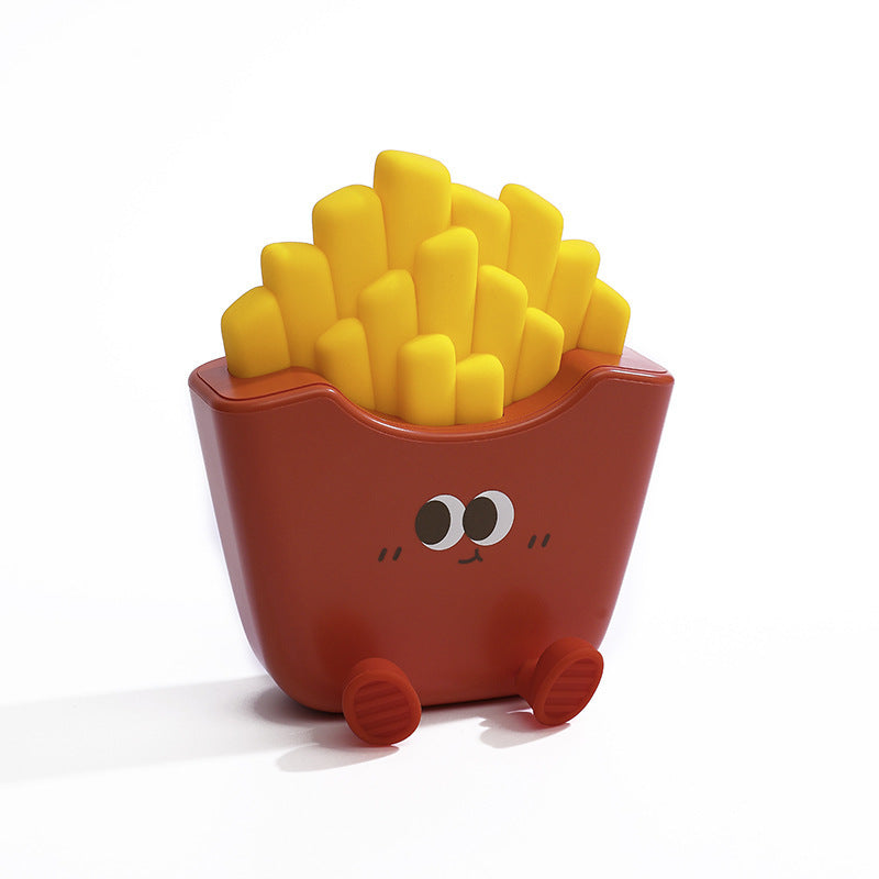 Cute French Fries Night Light - Rechargeable LED Lamp for Home Decor - Minihomy