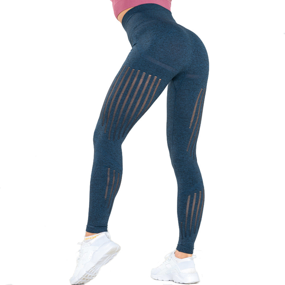 High waist yoga pants women's knit