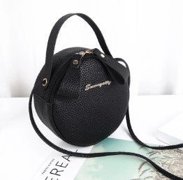 Circular Design Fashion Women Shoulder Bag Leather Women's Crossbody Messenger Bags Ladies Purse Female Round Handbag - Minihomy