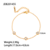 Fashion 18K Gold Plated Round Zircon Stainless Steel Bracelet - Minihomy