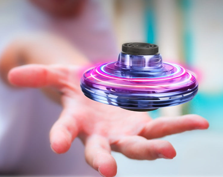 LED UFO Gyro Spinner Toy - Decompression Fingertip Helicopter for Kids - Minihomy