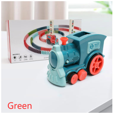 Domino Train Toys - Automatic Release Electric Building Blocks Train Toy - Minihomy