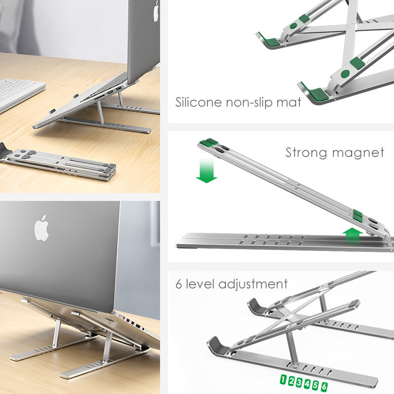 Laptop stand cooling portable adjustable stand - Minihomy