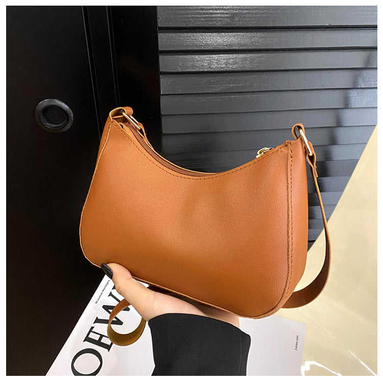 Women's Underarm Bag - Solid Color Small Square Handbag