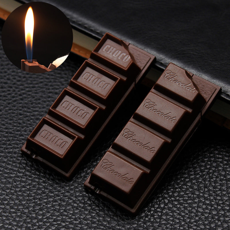 Creative Chocolate Torch Lighter - Butane Flame Cigar Lighter for Smoking, Cute Gift - Minihomy