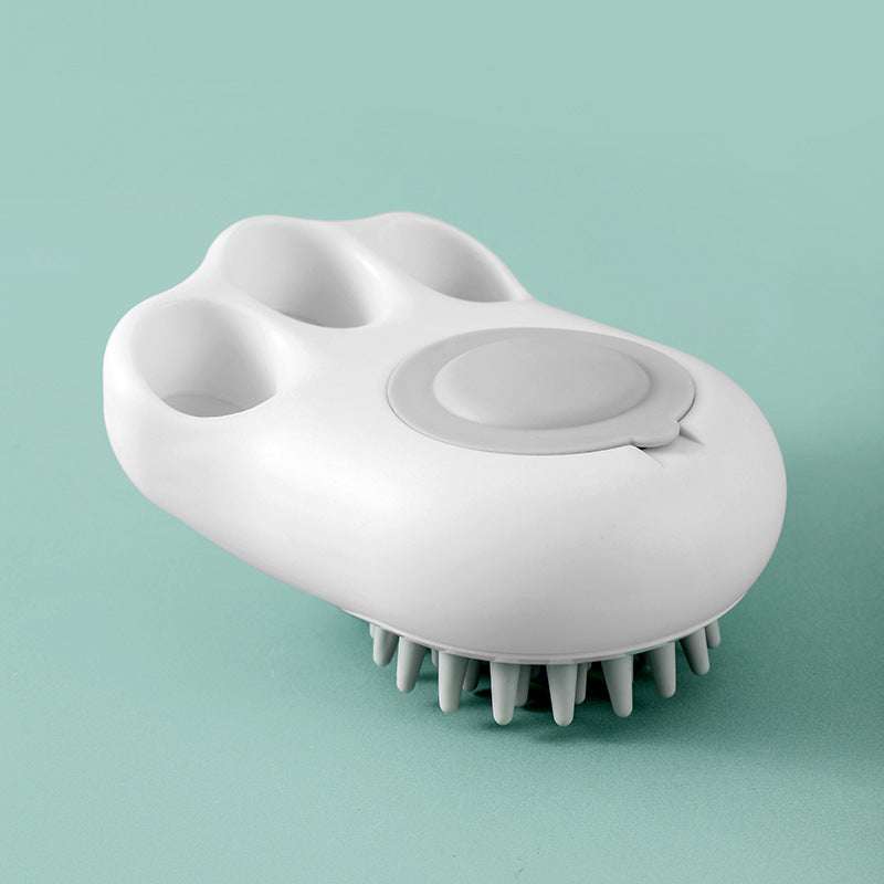 Durable Cat Paw Bath Brush Fine Foaming Labor-saving Cartoon Shape Pet Dog Cat Pet Hair Grooming Brush Reusable Dog Hair Comb Pet Products - Minihomy