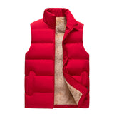 Lambswool Men's Down Cotton Vest Clip Outerwear