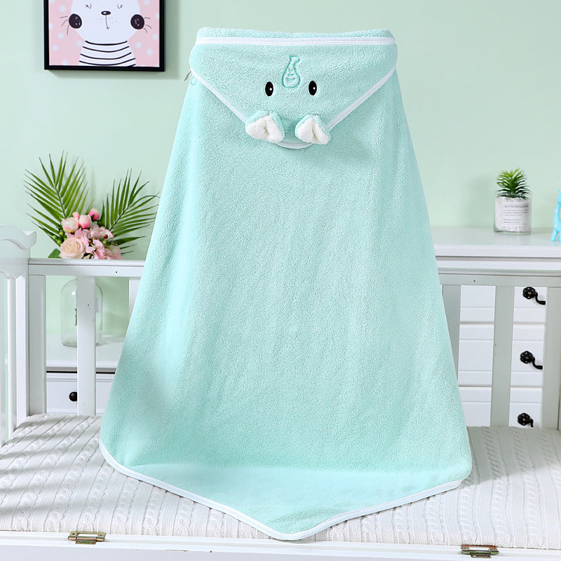 Coral Fleece Baby Bath Towel Bathrobe: Cozy Comfort for Little Ones
