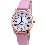 Women Simple Dial Wristwatches Casual Fashion Luxury Leather Strap Quartz Watches Clock Relogio Feminino