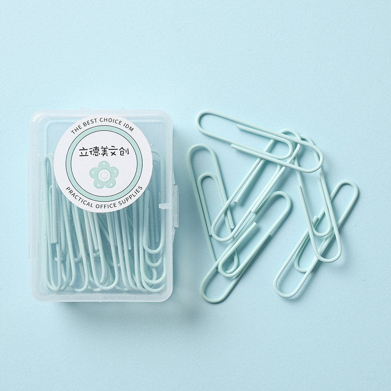 Macaron Color Paper Clip Creative Office Products - Minihomy