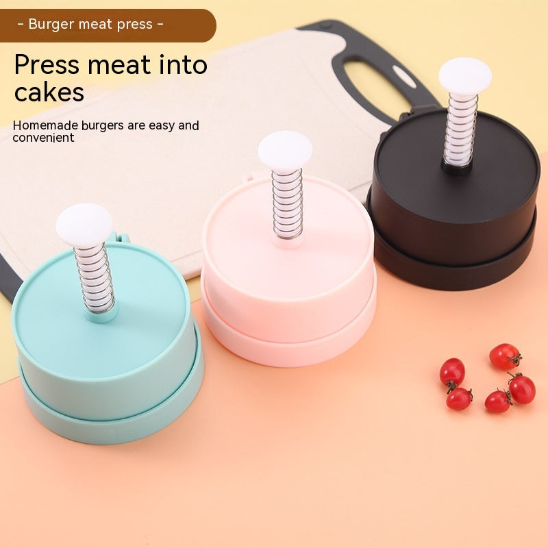 PP Plastic Meat Crushing Device Household Hamburger Meat Cake Making Mold Kitchen Gadgets