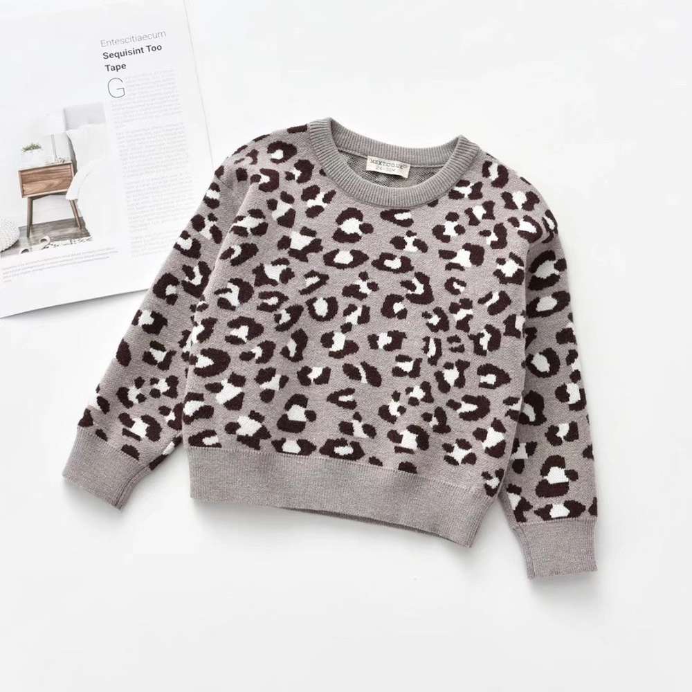 Jumper Leopard Sweater For Kids - Minihomy