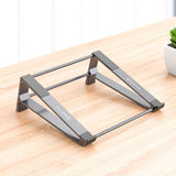 Aluminum Laptop Stand - Portable, Cooling, Adjustable Riser for Notebook & PC