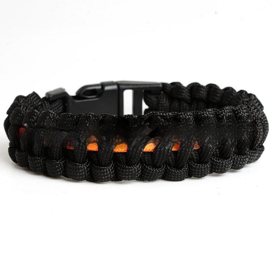 Men's And Women's Blue Line Paracord Bracelet - Minihomy