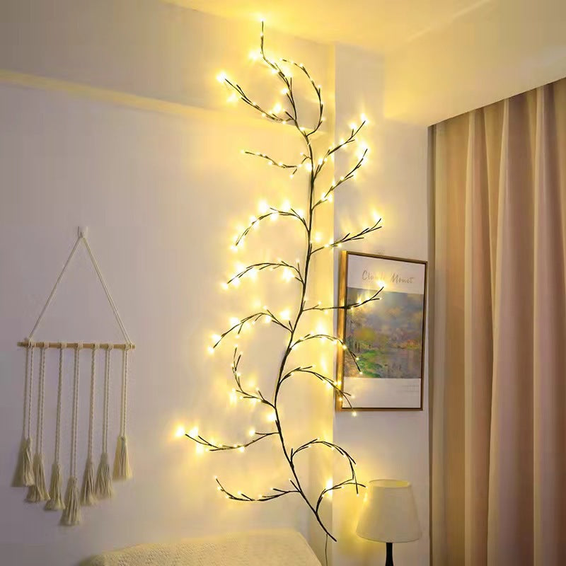 Vines With Lights Christmas Garland - Flexible DIY Willow Vine Branch LED Light