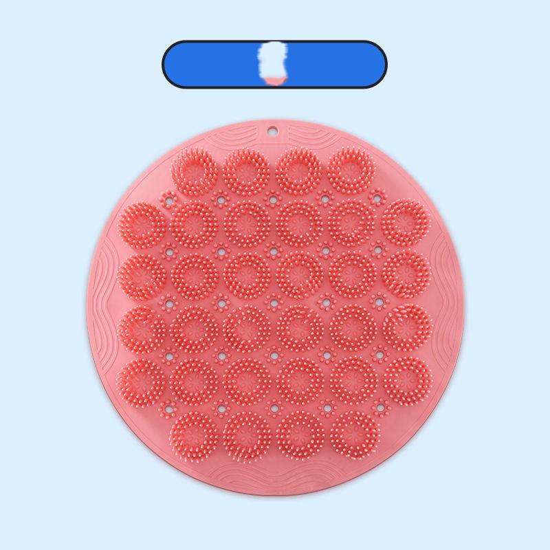 Rub Lazy Silicone Back Bath Brush Suction Cup Feet