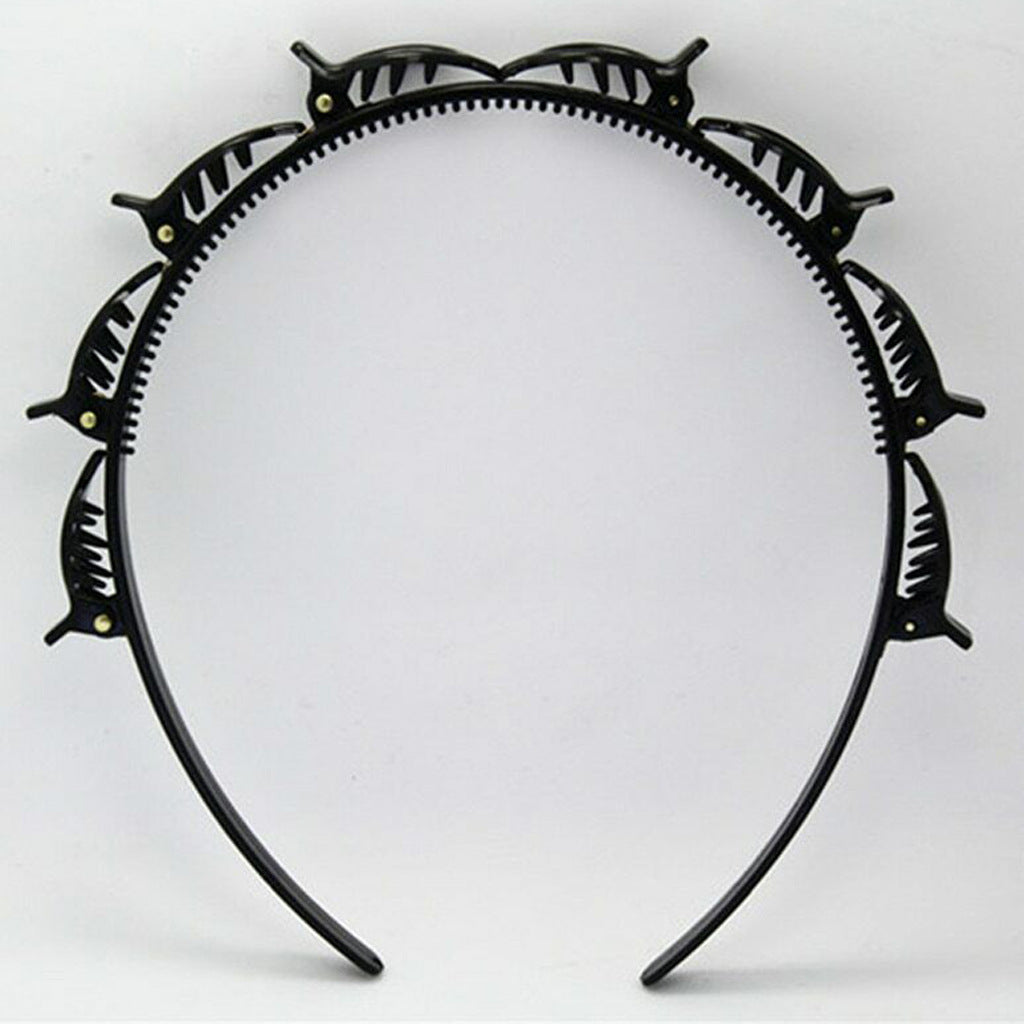 Fashionable Double Bangs Hairstyle Hairpin Hairband for Women - Hair Decoration Clips Hoop Headbands