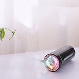 Portable USB Humidifier with Colorful Lights - Rechargeable Cool Mist Maker for Car & Home