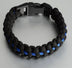 Men's And Women's Blue Line Paracord Bracelet - Minihomy