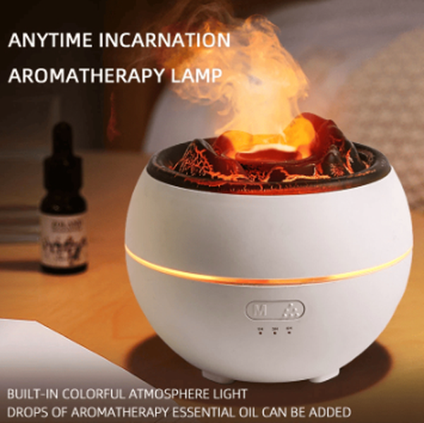 Flame Aroma Diffuser - Household Desk Aromatherapy Humidifier - Minihomy