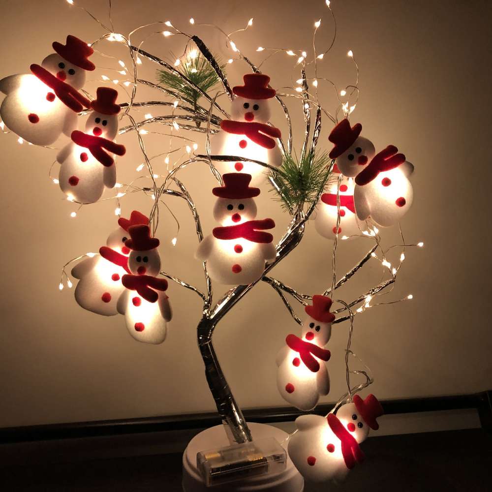 Christmas Snowman LED Light String Elk - Minihomy