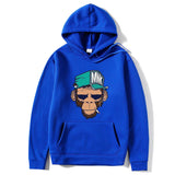 Monkey Printed Men's Hoodie Leisure Warm Sweatshirt