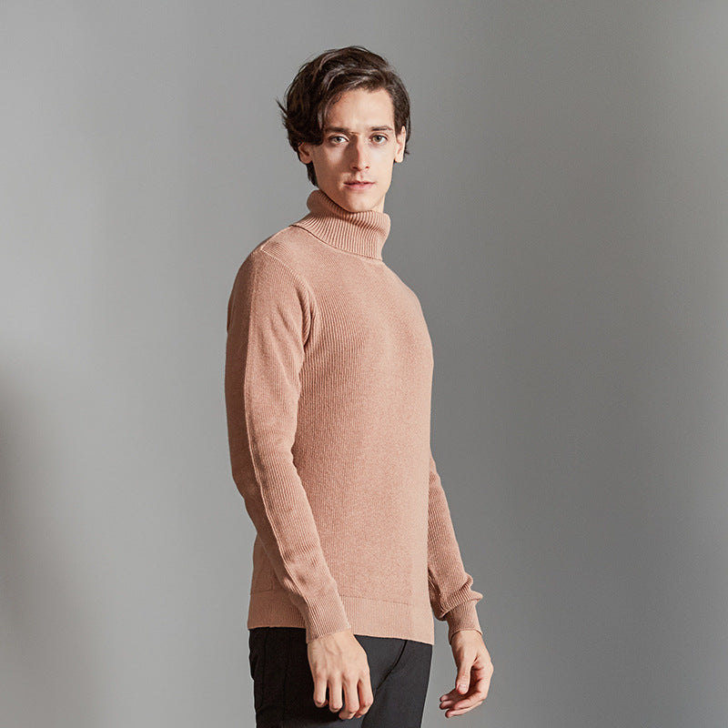 Mens bottoming shirt knitted sweater pullover