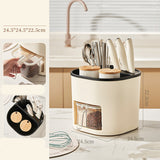 Kitchen Storage Multifunctional Large-Capacity Organizer for Cutlery, Knife, Fork, and Seasoning