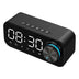 Bluetooth Alarm Clock Speaker Digital Display Alarm Clock LED Wireless Subwoofer Music Player Table Clock Home Decor - Minihomy